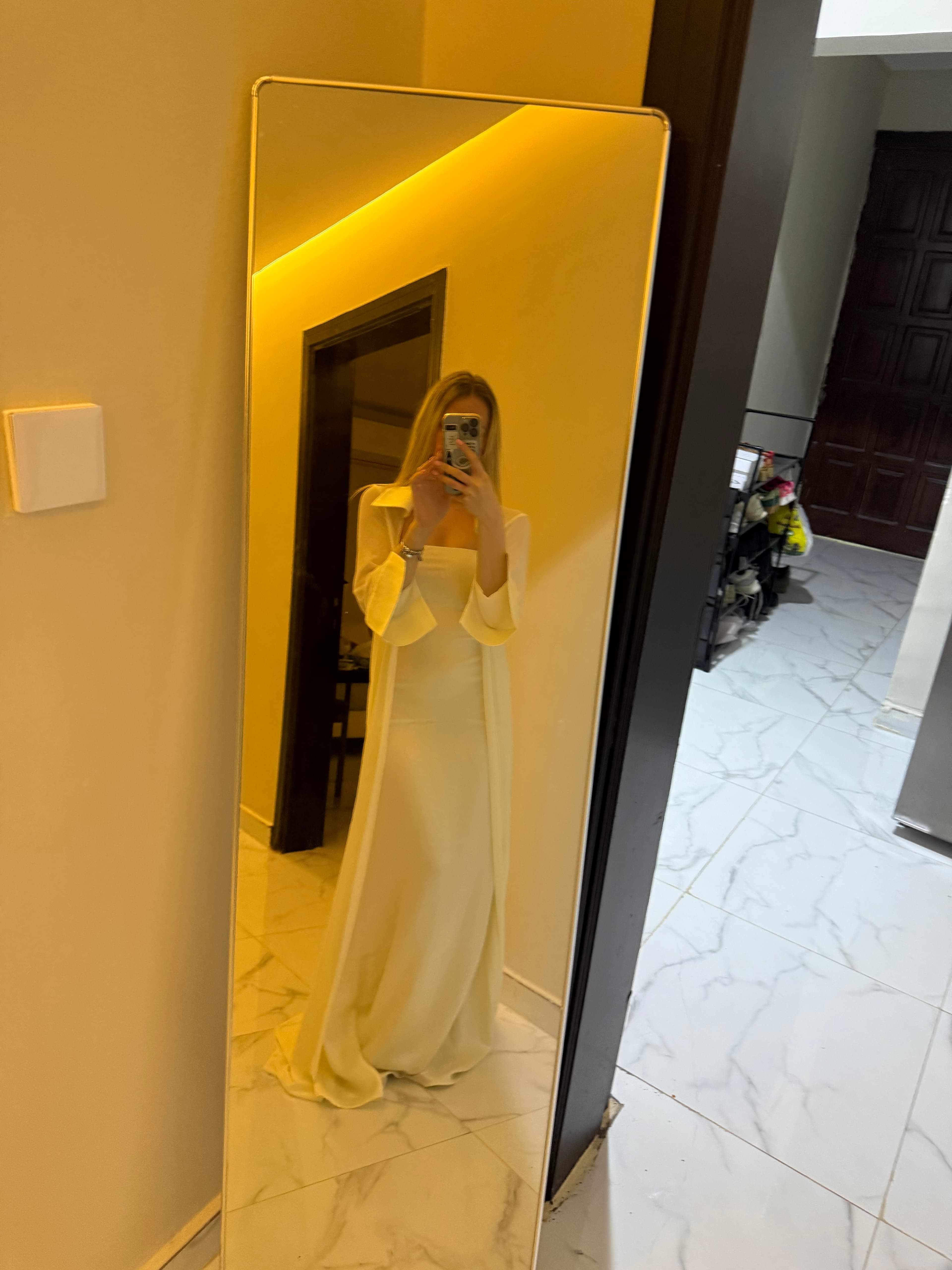 Customer photo — Amira Jacket & Dress Set in Naia⢠Satin