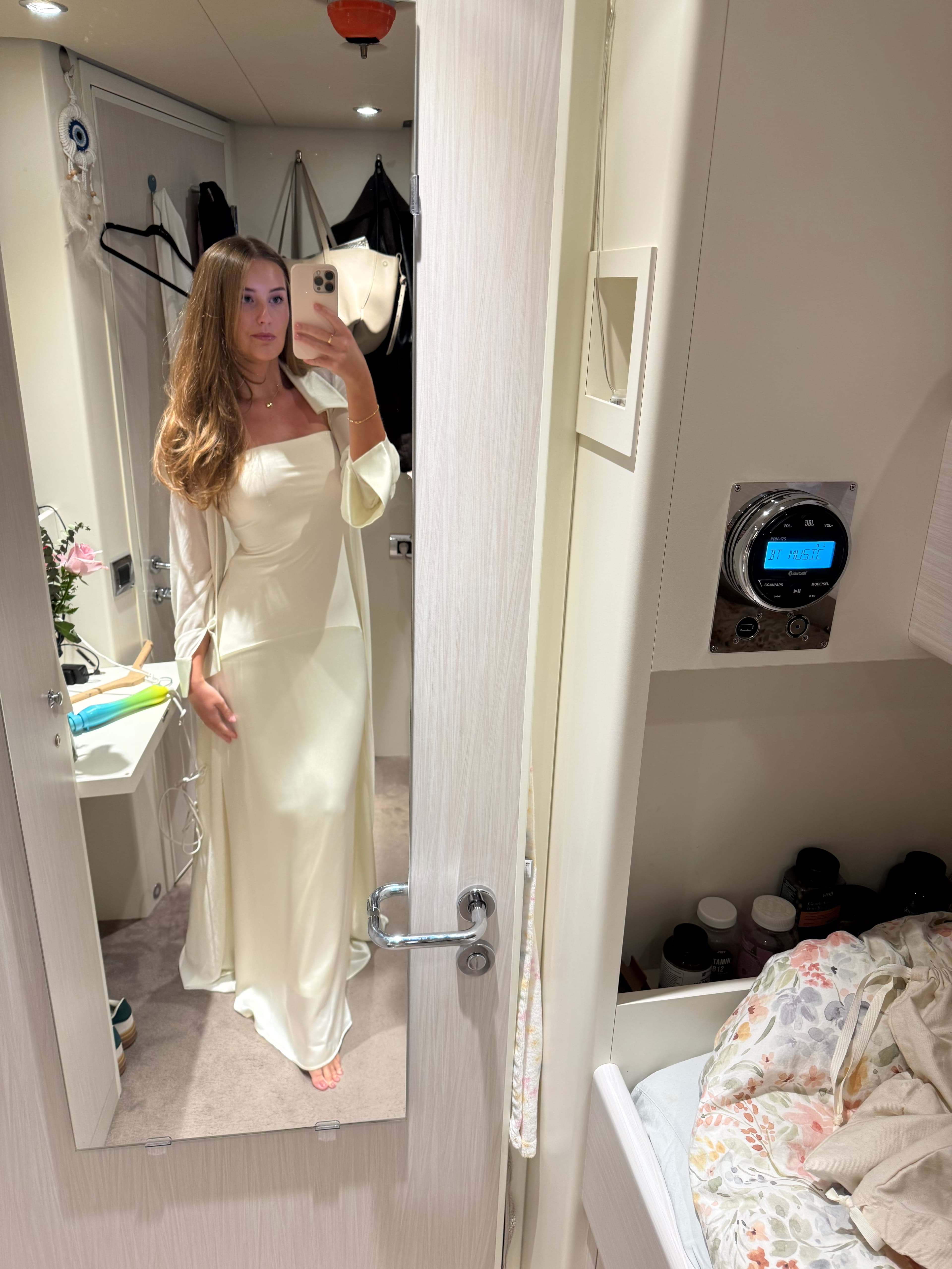 Customer photo — Amira Jacket & Dress Set in Naia⢠Satin